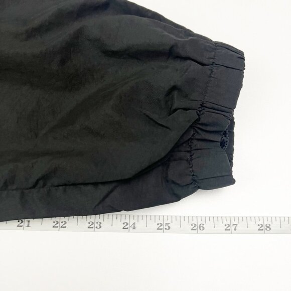 FTP Nation Track Pants Mens M Black Green Belted Nylon Joggers Y2K Streetwear - Picture 12 of 15